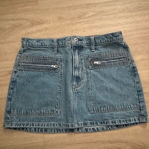 Abercrombie & Fitch Blue Denim Mini Skirt
